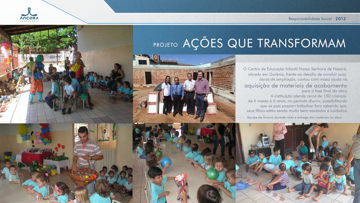 Ações que Transformam – Apoio ao Centro de Educação Infantil