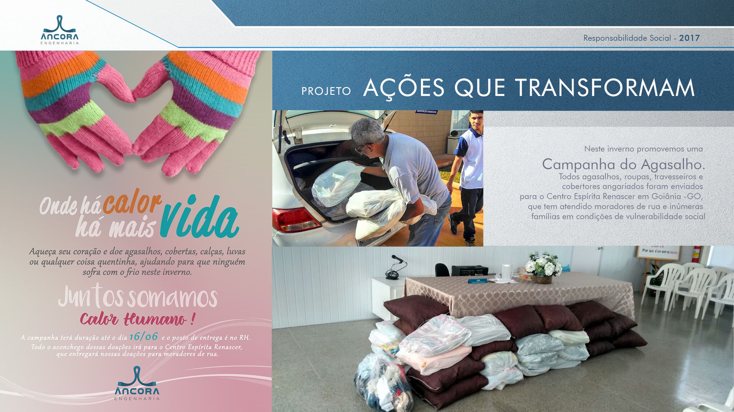 Ações que Transformam – Campanha do Agasalho